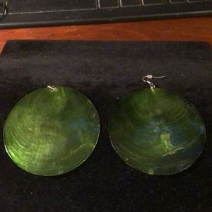 LG Green Shell Earrings